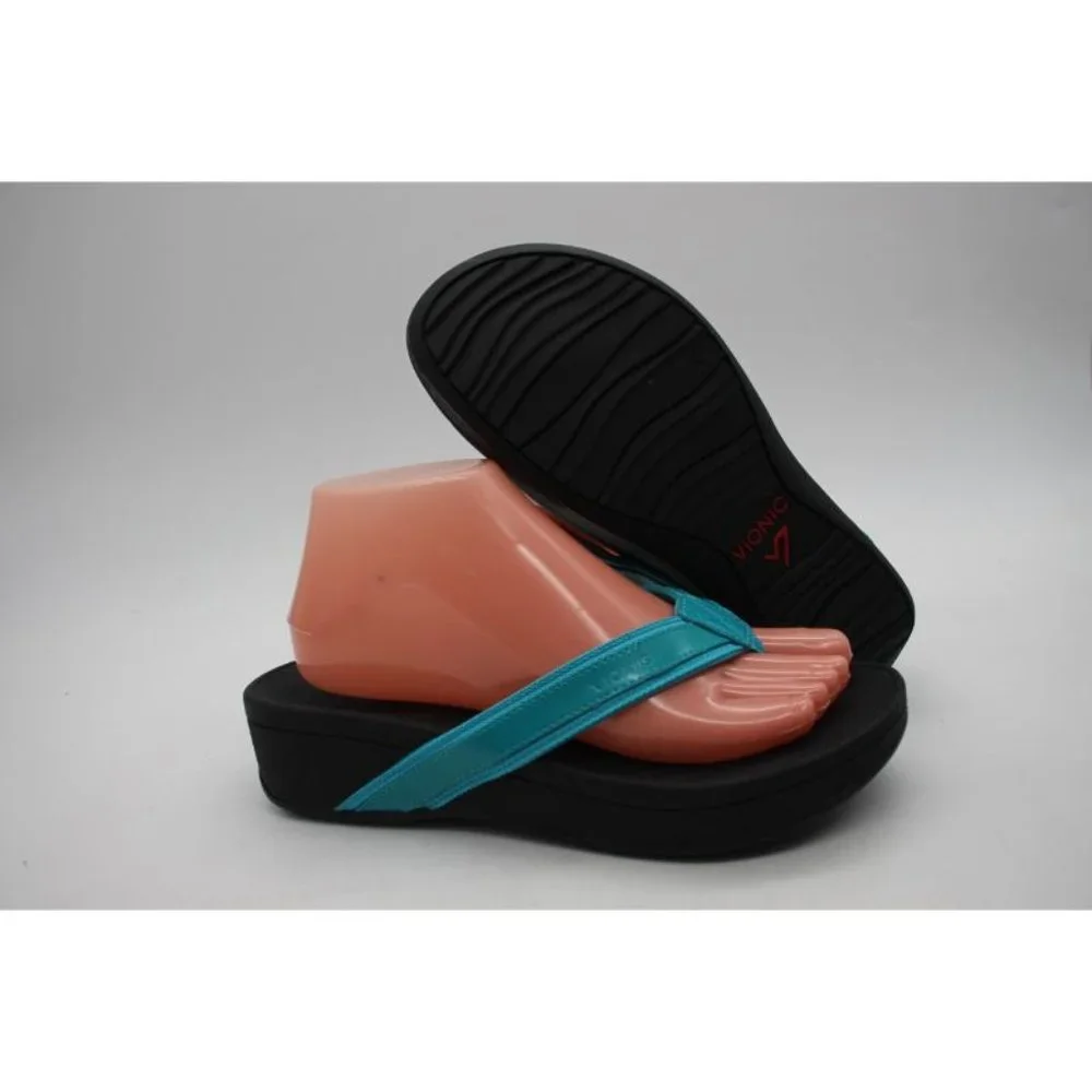 Vionic 380 High Tide Casual Sandals Women's Size 8 Flip Flop Wedge